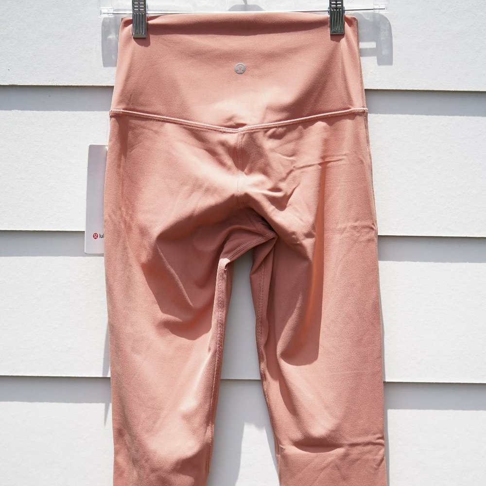 Lululemon Align High-Rise HR Pant 25" NWT size 6 pink yoga legging $98